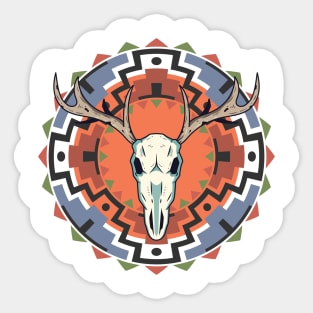 deer skull Sticker